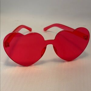 Fun Heart-Shaped Red Sunglasses 2 pr lot NWT